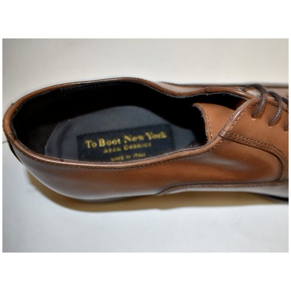 New! To Boot New York Caufield Cap Toe Oxford Brown Cuoio Size 7.5 M DD324 main image 4